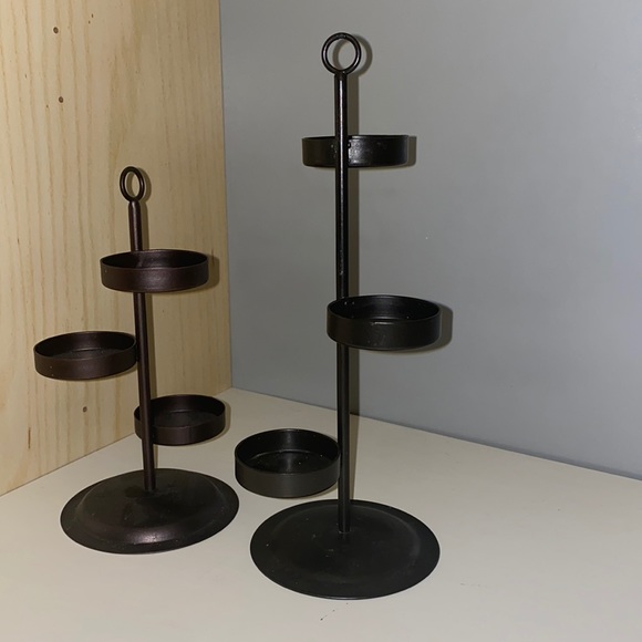 PartyLite Tealight tree - charcoal & bronze